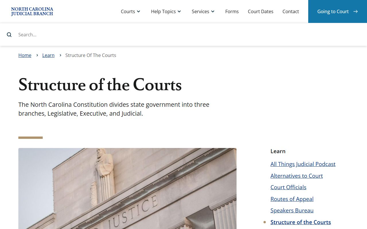 New Hanover County court records state court structure