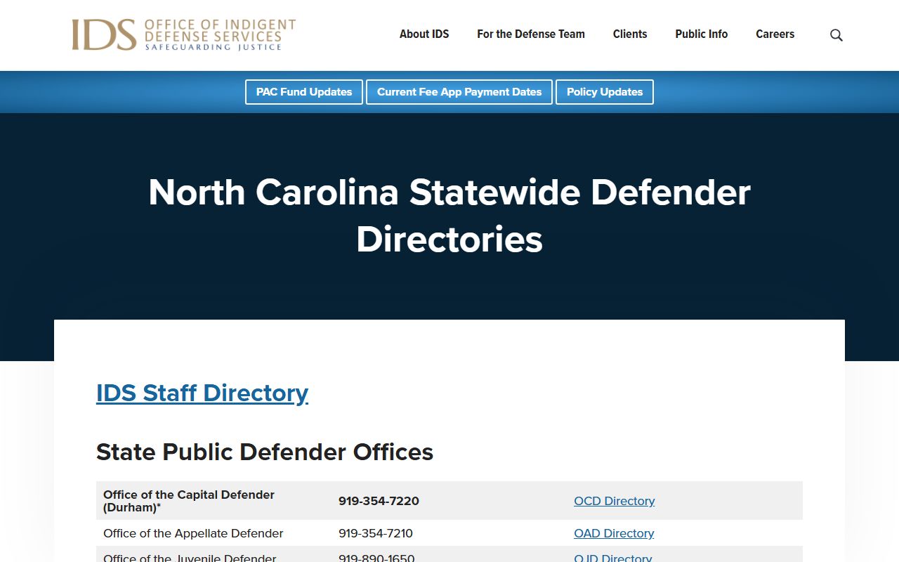 New Hanover County traffic court records defender directory source